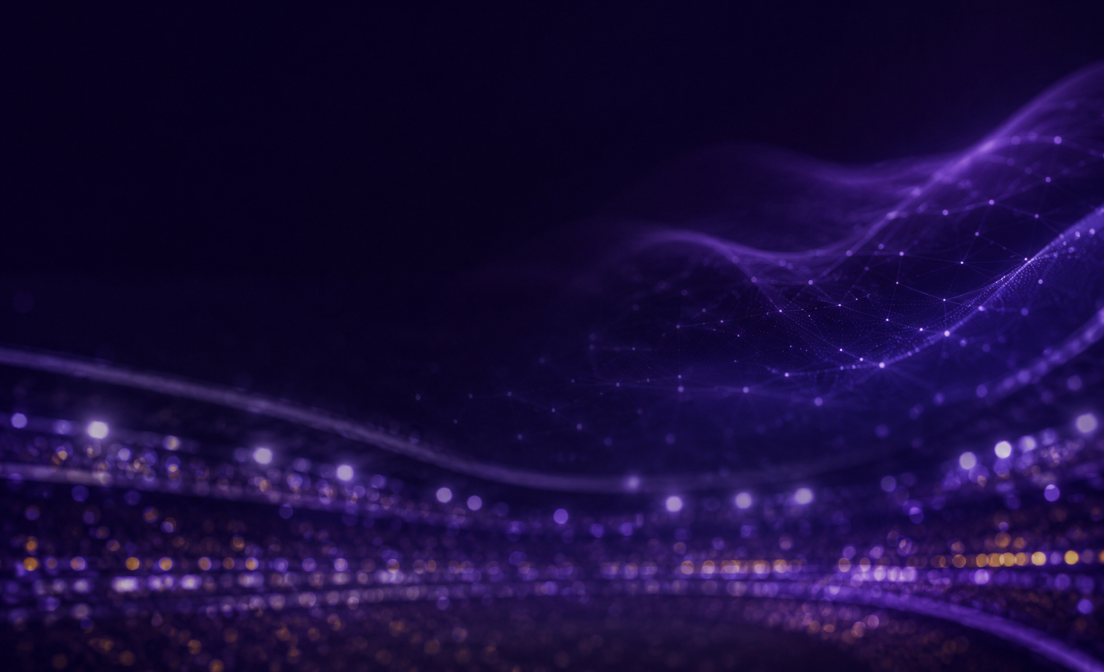 Abstrakte atmosphärische Stadiondarstellung als Visualisierung für Experience, Wirkung und ROX